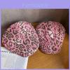 Chapéu de Sol Americano Retrô com Estampa de Leopardo Rosa e Aba Larga para Proteção Solar de Verão