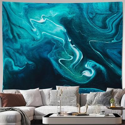 Bohemian Tapestry Wall Hanging Ocean Wave Art Nebula Space Decor Aesthetic Room Divider Galaxy Home Textile Celestial Backdrop M