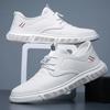 Herrenschuhe aus Leder Frühling und Sommer weiche Oberfläche dicke Sohle leichte Freizeitschuhe Business schlicht atmungsaktiv bequeme Lederschuhe