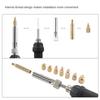 A96I-Heat Set Insert Soldering Iron Tip M2-M8 Brass Hot Melt Inset Nut Embedded Thread Insertion Kit For 3D Printing Parts EU Pl