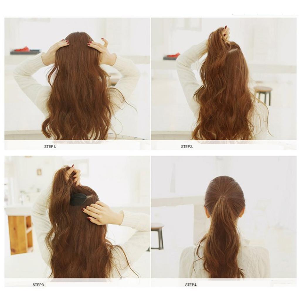 Black Hair Volume Increaser Clips Wide Application With Secure Hold Nature Look Easy