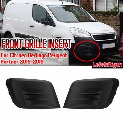 Rm-Car Paar Voorbumper Onderste Grille Voor Peugeot Partner Citroen Berlingo 2015- Mistlamp Grille Cover Inzetstuk 1613564580