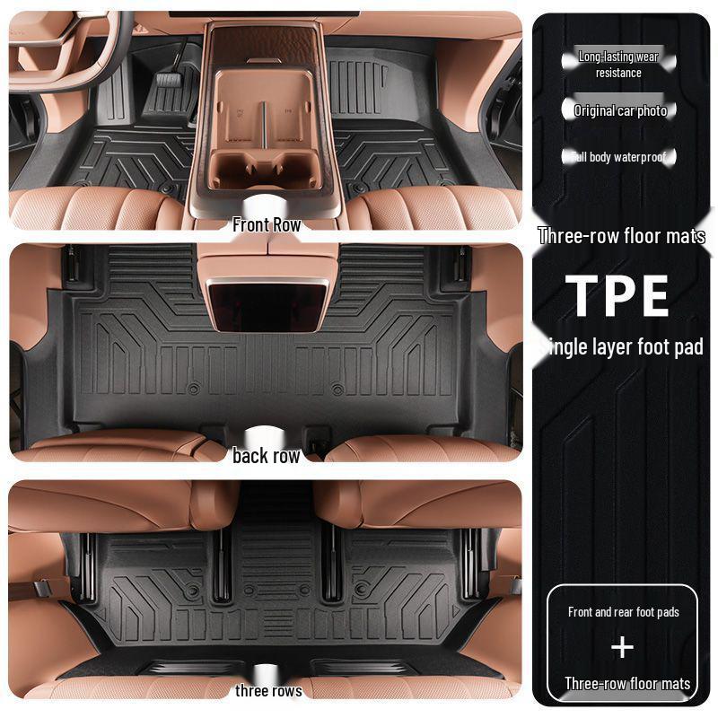 

Nio LeDao L90 Full Coverage 6/7 Seater TPE Waterproof Floor & Door Sill Protection Mats Nio LeDao L90 (6-seater)