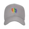 Custom Love Wins Rainbow LGBT Baseball Cap Outdoor Women Unisexs Adjustable Gay Pride Lesbian Dad Hat Summer Snapback Hats