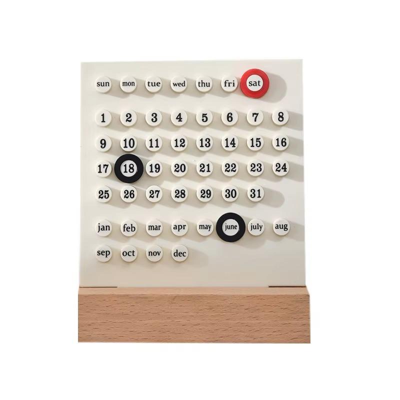 Evighetskalender manuell gör-det-själv ring bordskalender bordsdekoration akrylkalender nedräkningspåminnelseskylt