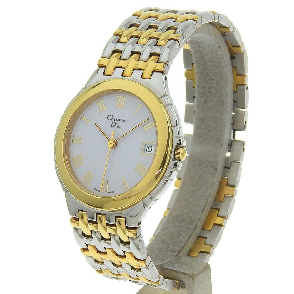 Dior combination Watches 3023 WhiteDial Stainless Steel/Plated Gold Quartz Analog display Boys Used