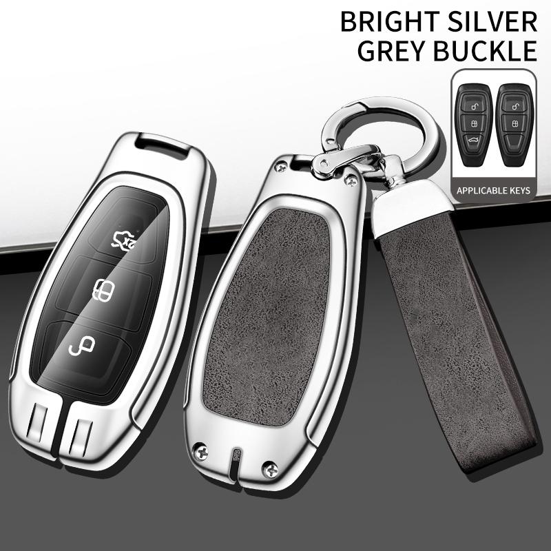 Zinc Alloy Car Key Case Cover For Ford St Line Focus 3 Mondeo Mk4 Ecosport Puma Edge Escape Grand C Max Fiesta Car Accessoris