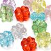 20pcs/Lots Acrylic Colored Bead DIY Bracelets Necklaces Flower Shape Spacer Loose Beads for Jewelry Making DIY Earring Supplies