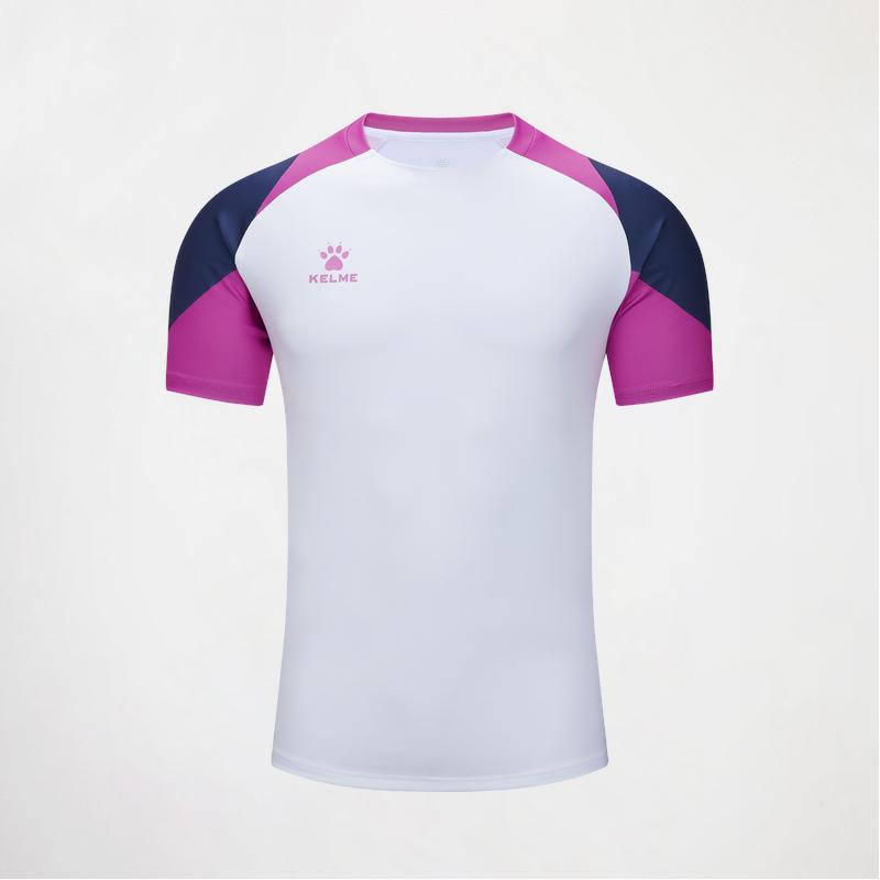 Men's Soccer Short Sleeve Gym Running Moisture Wicking Round Neck T-shirt Training Exercise Gym Sport Shirt Tops