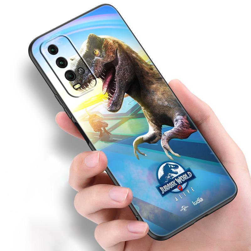 World Jurassic Park Silicone Phone Case For Xiaomi Redmi Note 11 10 9 8 Pro 11T 10T 10S 9S 8T 9 9A 9C 9T Black Soft Cover Coque