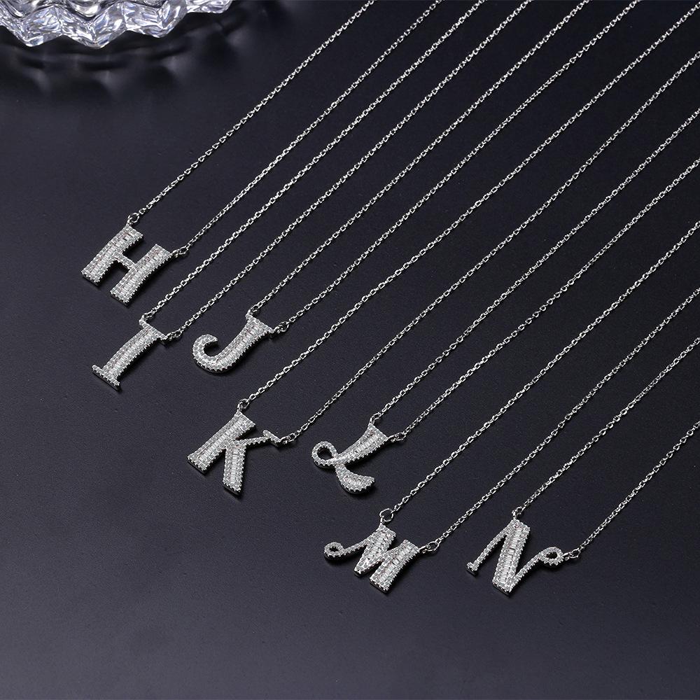 26 Letters of The Alphabet Necklace Female Romantic Travel with The Same Short Section of The Collarbone Chain Valentine's Day Gifts Necklace