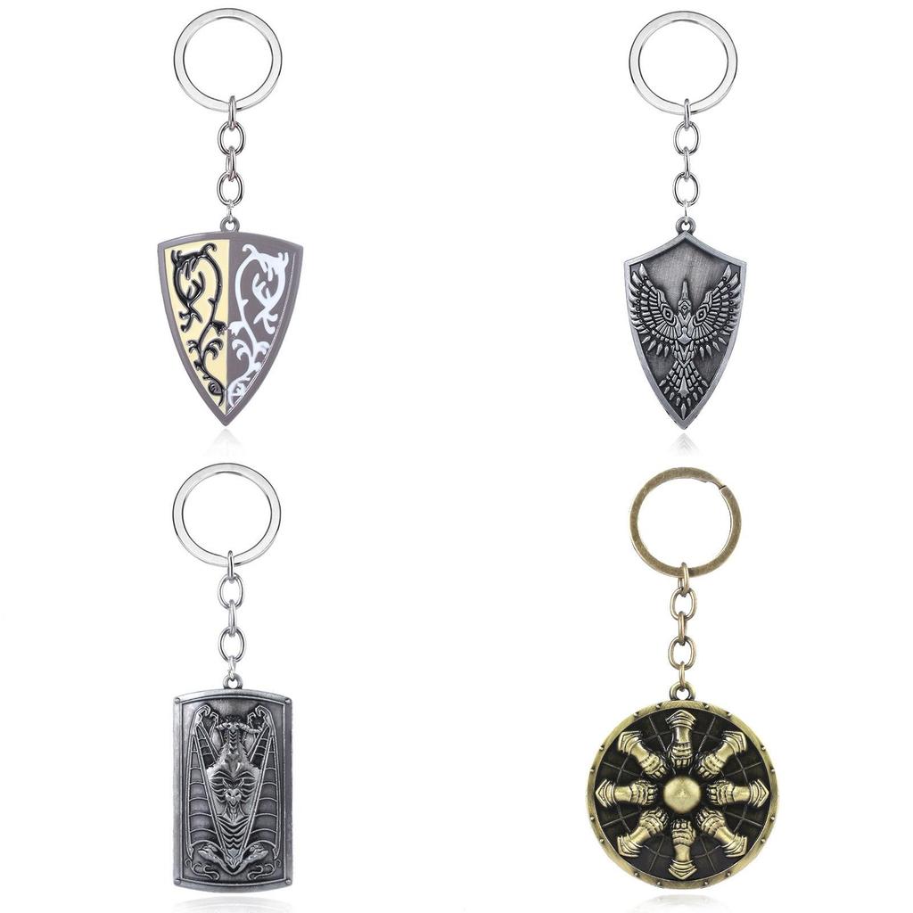 Dark Souls Shield Keychain Metal Collectible Gift For Gamers And Fans
