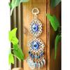 Boho Evil Eye Hanging Wall Decor Metal Pendant Wall Art Hanging Ornament Gothic Home Decor Garden Wind Chimes Outdoor Decoration