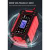 6A 12V Car Battery Charger Pulse Repair LCD Display Smart Fast Charge AGM Deep Cycle GEL Lead-Acid Charger for Auto Motorcycle