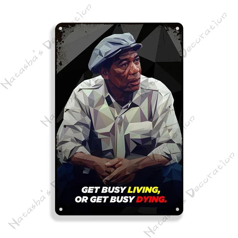 1994 American Movie The Shawshank Redemption Wall Plate Vintage Metal Plaque Metal Tin Sign Home Club Metal Signs Wall Decor