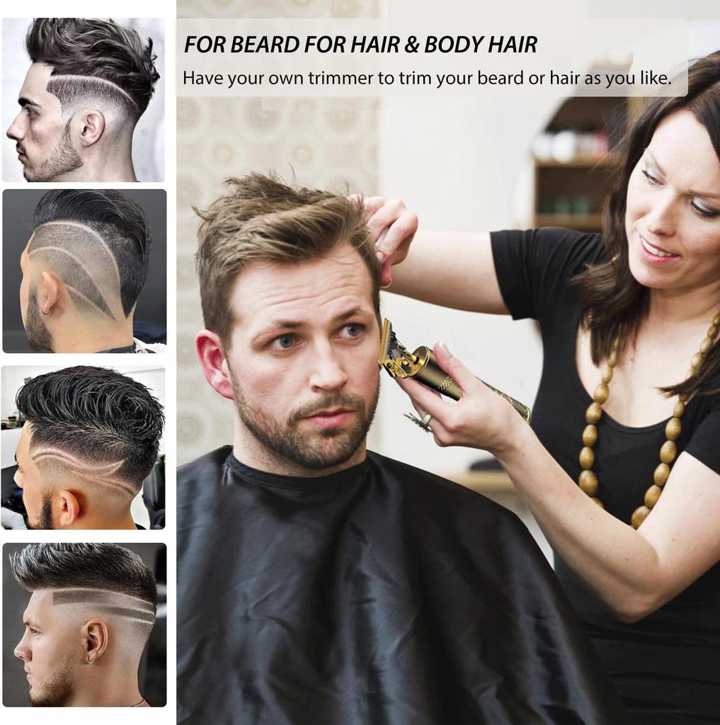 Electric Hair Clipper & Shaver - Home Grooming Tool for Precision Cuts & Oil Head Carving