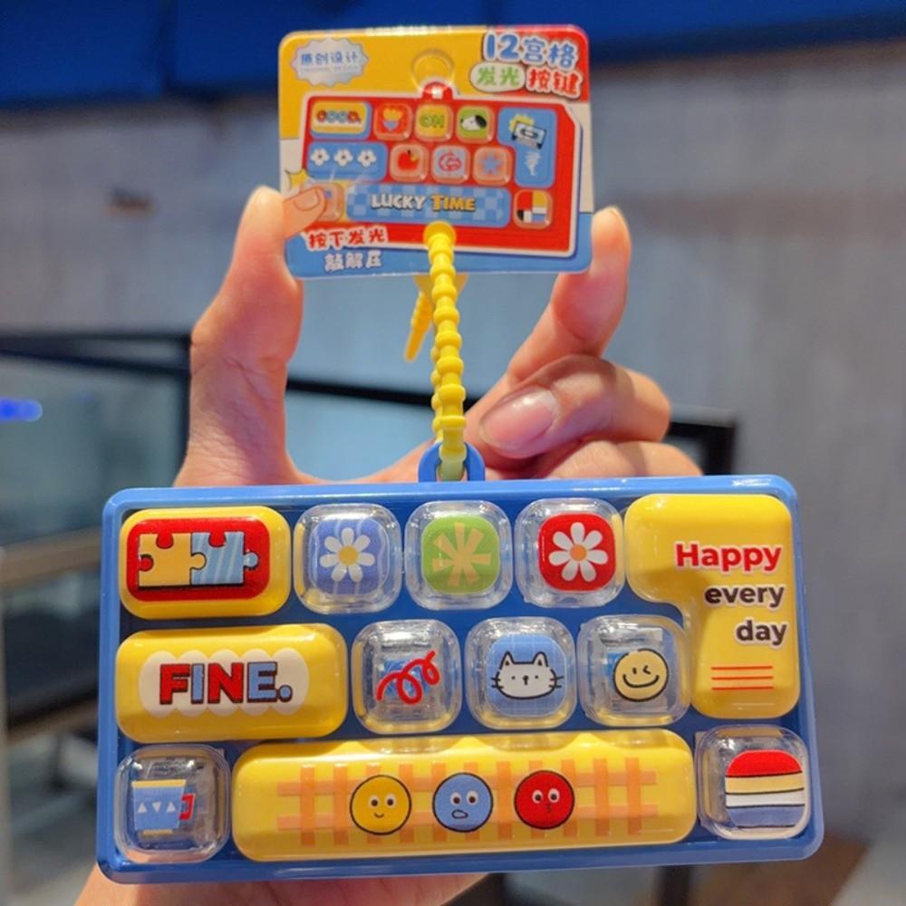 Hangable Mechanical Keyboard Toy Clear Key Sounds Bag Pendant Charm For Children