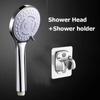 New 5 Modes Adjustable Shower Head Set High Pressure Massage Handheld Bath Sprayer Nozzle Bathroom Shower Head With Hose Bracket