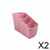 Desk Pen Holder Organizer Storage Stationery with 4 Compartments And SpaceSaving