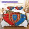 Osasuna Force Bettwäsche Steppdecke Set Bettbezug Kissenbezug Heimdekoration Geburtstagsgeschenk (1 Bettbezug + 2 Kissenbezüge, ohne Füllung)