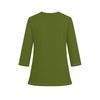 Top da lavoro da donna con scollo a V, tasche, spacchi laterali, manica corta, uniforme