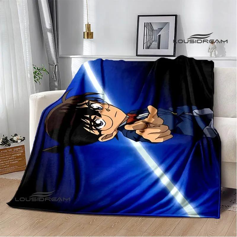 Detective Conan Cartoon Printed Blankets Picnic Blanket Warm Flannel Blankets Home Bed Linings Blankets for Beds Birthday Gift