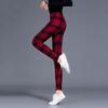 Women Sexy Pants Push Up Leggings Fashion Fitness Leggins Plus Size High Waist Trousers Plaid Leggings