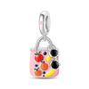 925 Silver Pink Series Dessert Cake Heart Camera Charms Beads For Women Fit Bracelet DIY Birthday Jewelry Gift
