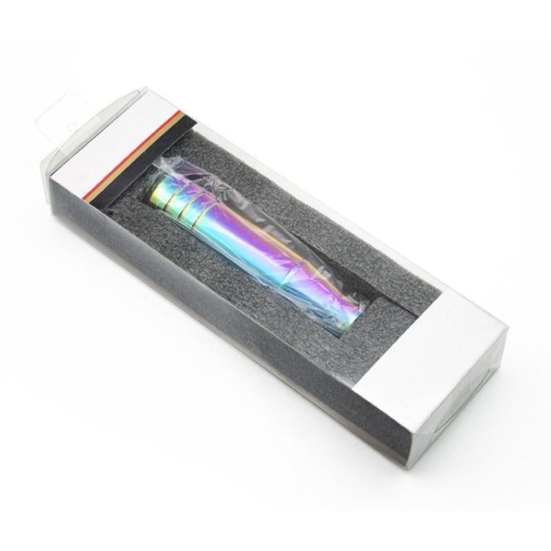 Aluminum Alloy Car Gear Shift Knob Burnt Gradient Finish Anti-Scratch Durable for Universal Auto Modification