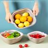 2/6/8Pcs Kitchen Sink Vegetable Drainer Fruit Basket For Fruit Washing Plastic Basin Vegetable Washing Basin Drain Basket Basin