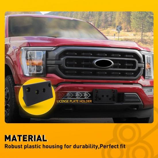 For - Ford F150 ML3Z-17A385-BB Front License Plate Bracket Plastic EOA