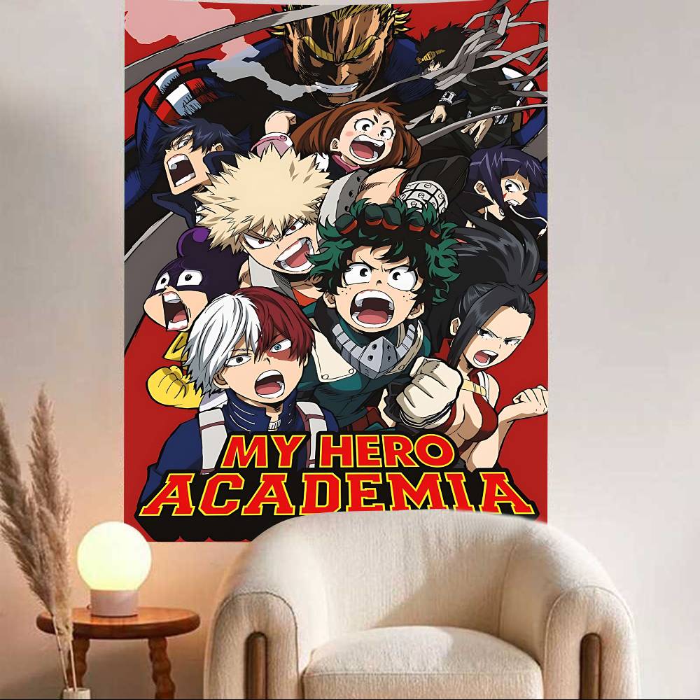 Anime My Hero Academia Theme Background Kids Happy Birthday New Year Party Decoration Poster Banner Gift