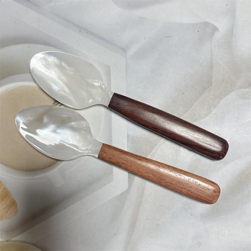 Abay Pearl Shell Dessert & Coffee Spoon