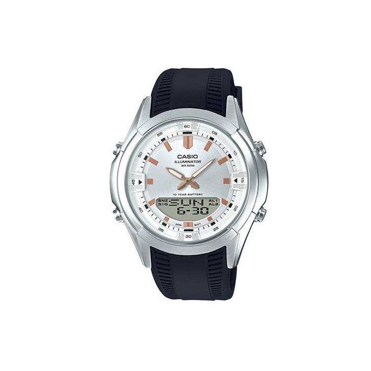 CASIO Men 46mm Silver Watch AMW-840-7AVDF AMW-840-7AVDF Silver Dial