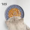 Slow Lick Feeding Mat Pet Food with Strong Suction Cup, Bone Paw Print Design Dog Eating Bowl Accessory Mat, for Preventing Choking Feeder