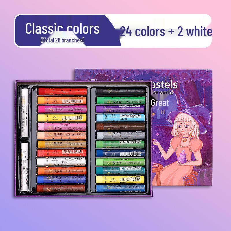 Super Soft Oil Pastel Set with Brush & Scraper Tools - Perfect Crayons for Kids' Birthday Gifts & DIY Projects