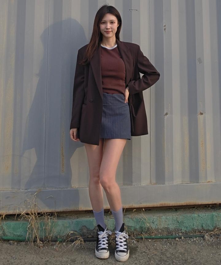 Seutyudiossagseutab Socks Top Women'S Men'S Color Ribbed Crew Socks Color Selection_26Color (B Type)