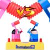 Red & Blue Stick Figure Battle Game: Parent-Child Two-Player Attack & Defense Toy for Kids