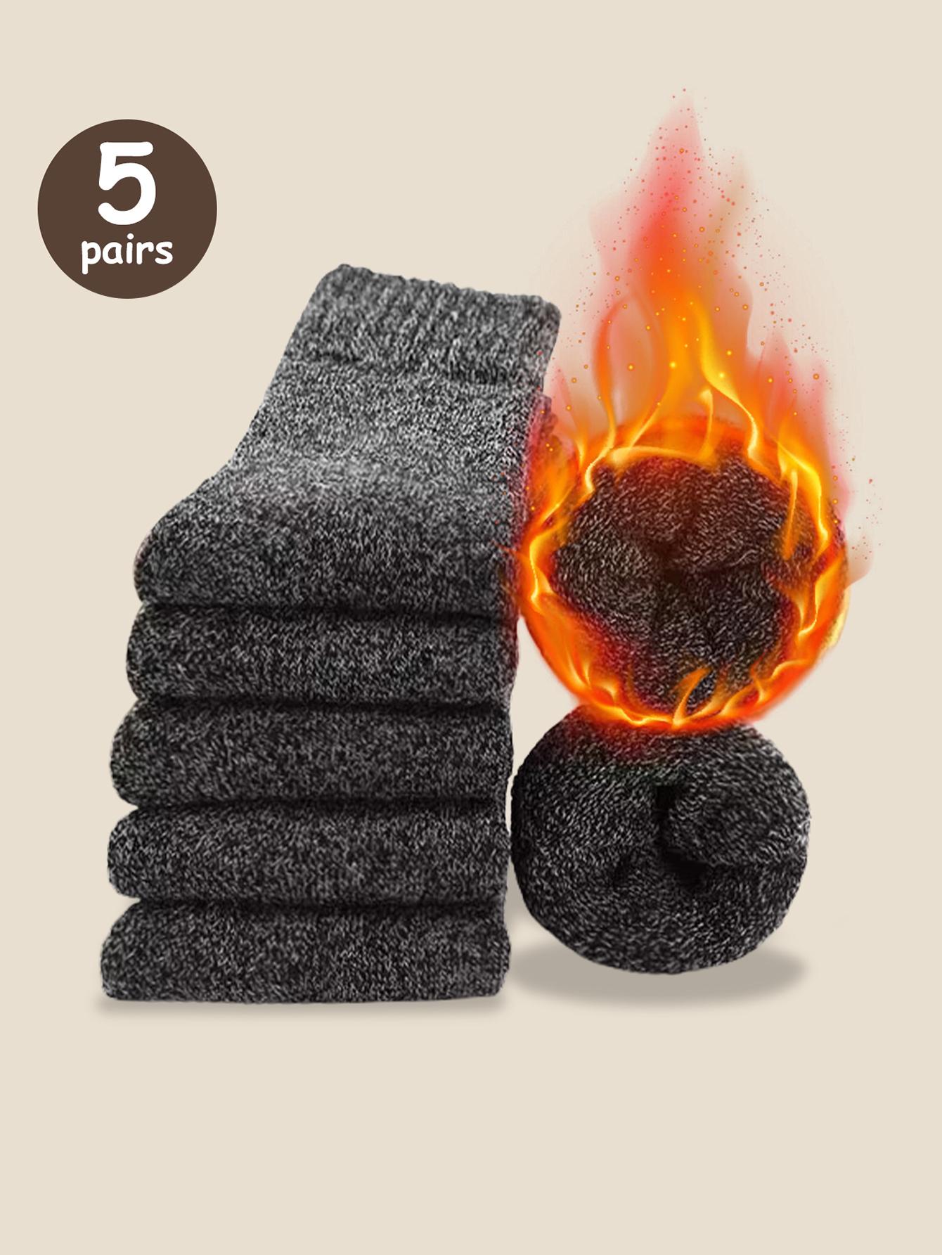 

5/10 Pairs Solid Color Pattern Women Men Boys Girls Unisex Couples Sports Socks Mid-Calf Socks Winter Holiday Gifts One Size
