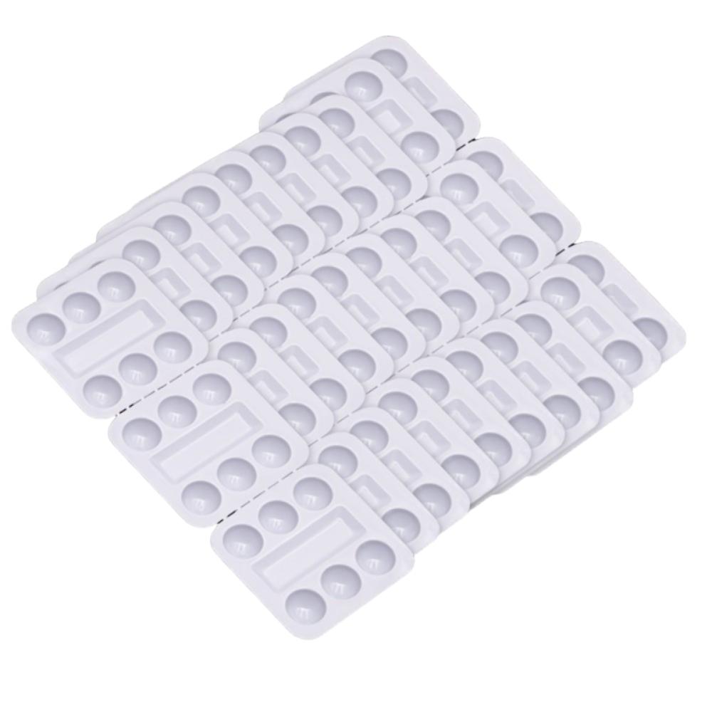 30Pcs Square Ink Tray Multifunctional Paint Tray Ink Accessories Tattoo Pigment Holder Beauty Salon 30pcs trays
