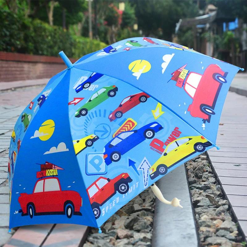 Children's Umbrella for Kids, Elementary School Students, Boys and Girls, Dual-Use Sun and Rain Umbrella, Black Coating, Back-To-School Season, Sun