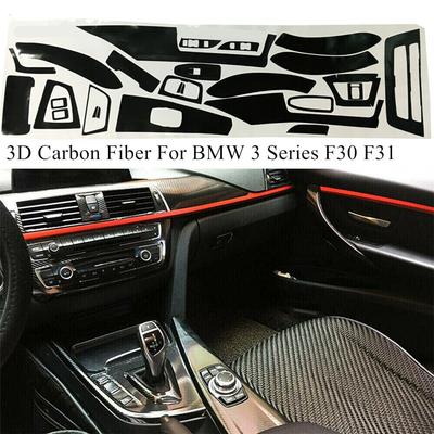 DIY BMW 3-as sorozat F30 F31 belső dekorációs matrica készlet matricák karbon mintás