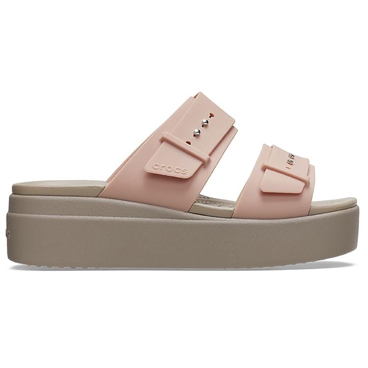(WMNS) Crocs Pale Blush Brooklyn Sandal 'Brown Beige' Women's 207431-6RL