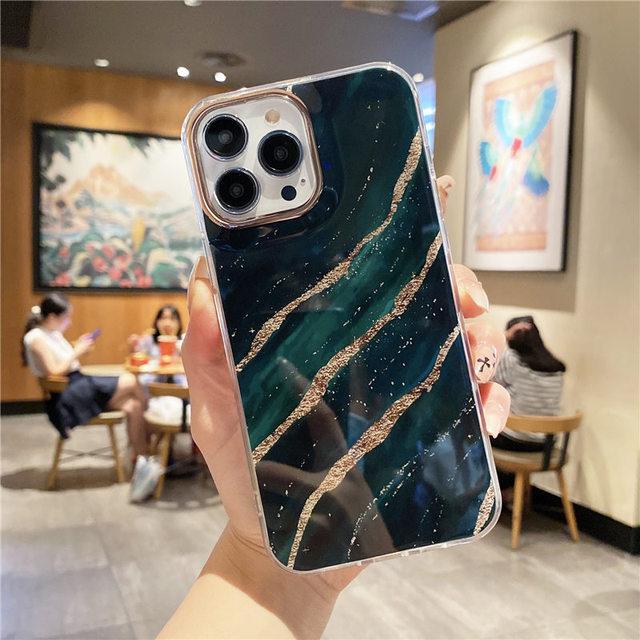 

Чехол для телефона с градиентной мраморной текстурой для Iphone 13 Pro Max 12 11 Pro Max 13pro 12 11, противоударный бампер, мягкая силиконовая задняя крышка For iPhone 13