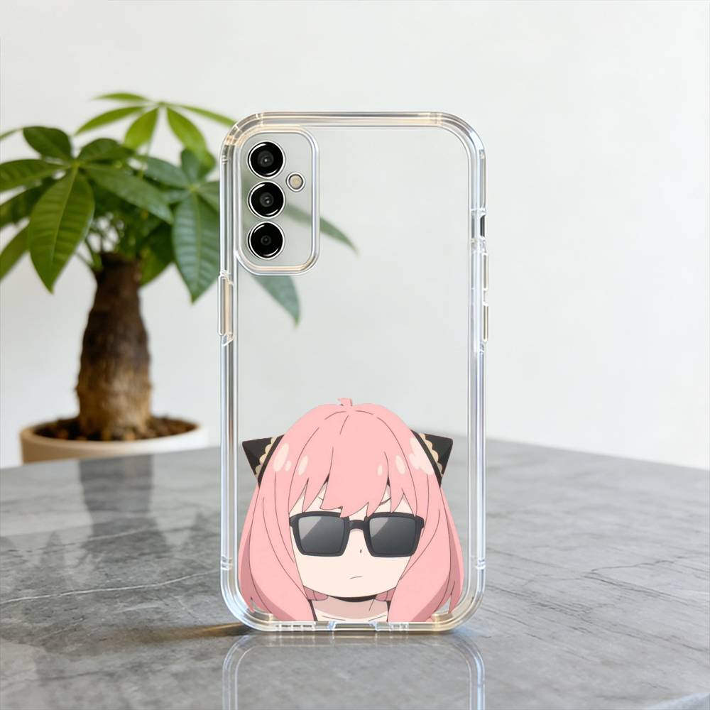Chibi Girl Phone Case For SamsungA10,12,20,21S,30,31,40,50,51,52,70,71 Transparent Cover