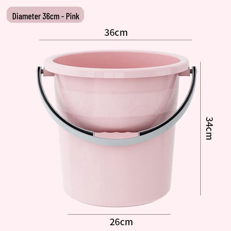 ZISIZ Thickened Portable Plastic Water Bucket