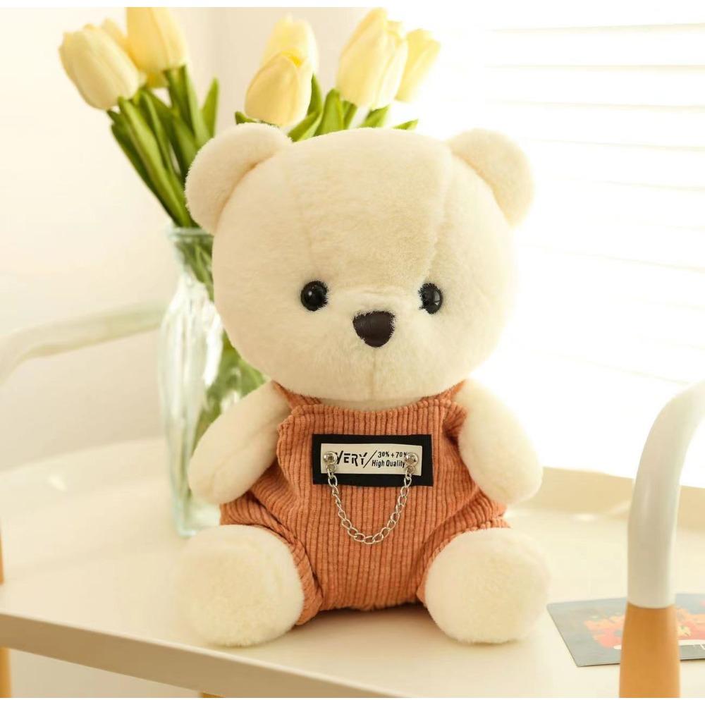 Creative Strap Cool Bear Plush Toy Doll Cute Dressed Bear Doll Children's Accompanying Gift