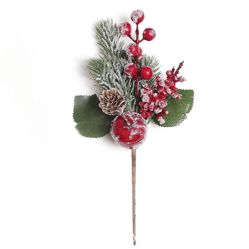 Multicolor Artificial Pine Red Berry DIY Accessories Christmas Decorations  New Year