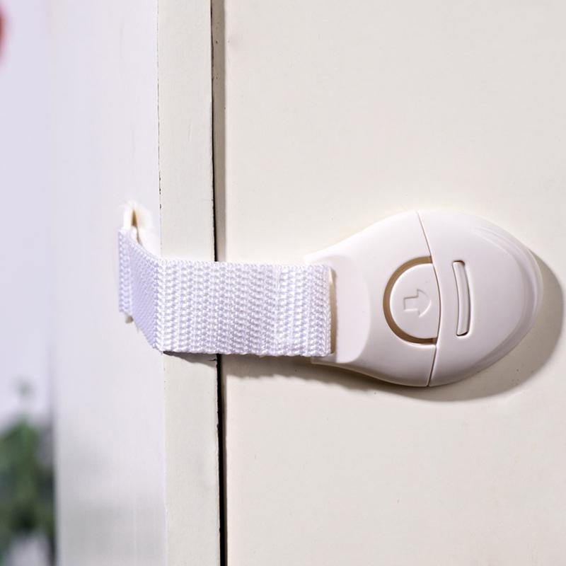 4pcs Children Safety Lock Extension Drawer Cabinet Lock Safety Lock Plastic Child Protection Lock