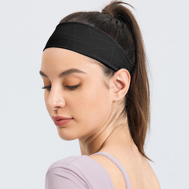 Nová tečkovaná elastická čelenka na jógu Módní tečkovaná čelenka na make-up Doplňky do vlasů Sportovní fitness Pot absorbující čelenka